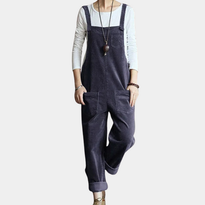 Dames Jumpsuit Corduroy Losse Fit Casual Stijl
