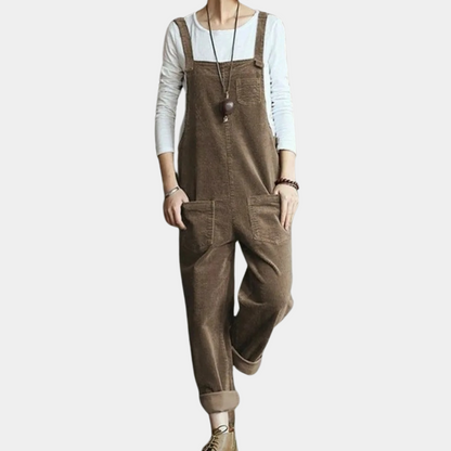 Dames Jumpsuit Corduroy Losse Fit Casual Stijl