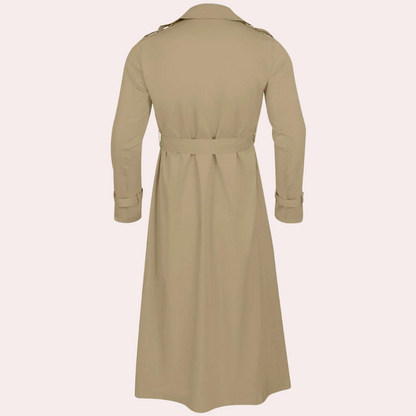 Heren Trenchcoat Dubbelrijig met Riemsluiting Klassiek & Waterdicht