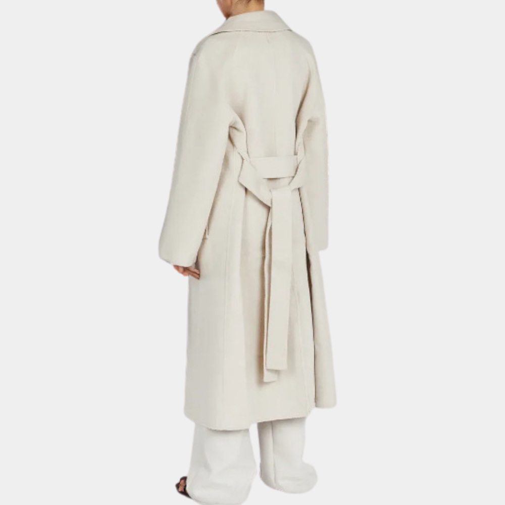 Damesjas Lange Premium Jas Met Taille