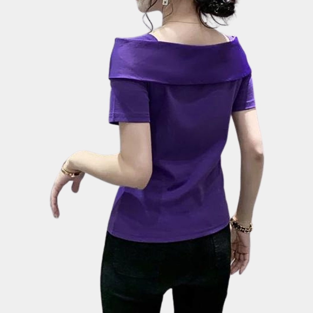 Dames Blouse Satijn Elegante Vrouwelijke Top