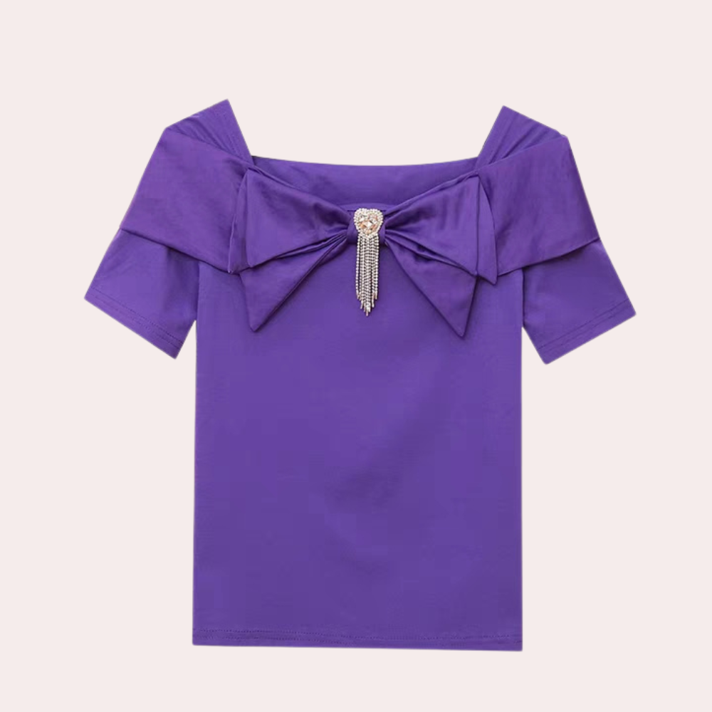 Dames Blouse Satijn Elegante Vrouwelijke Top