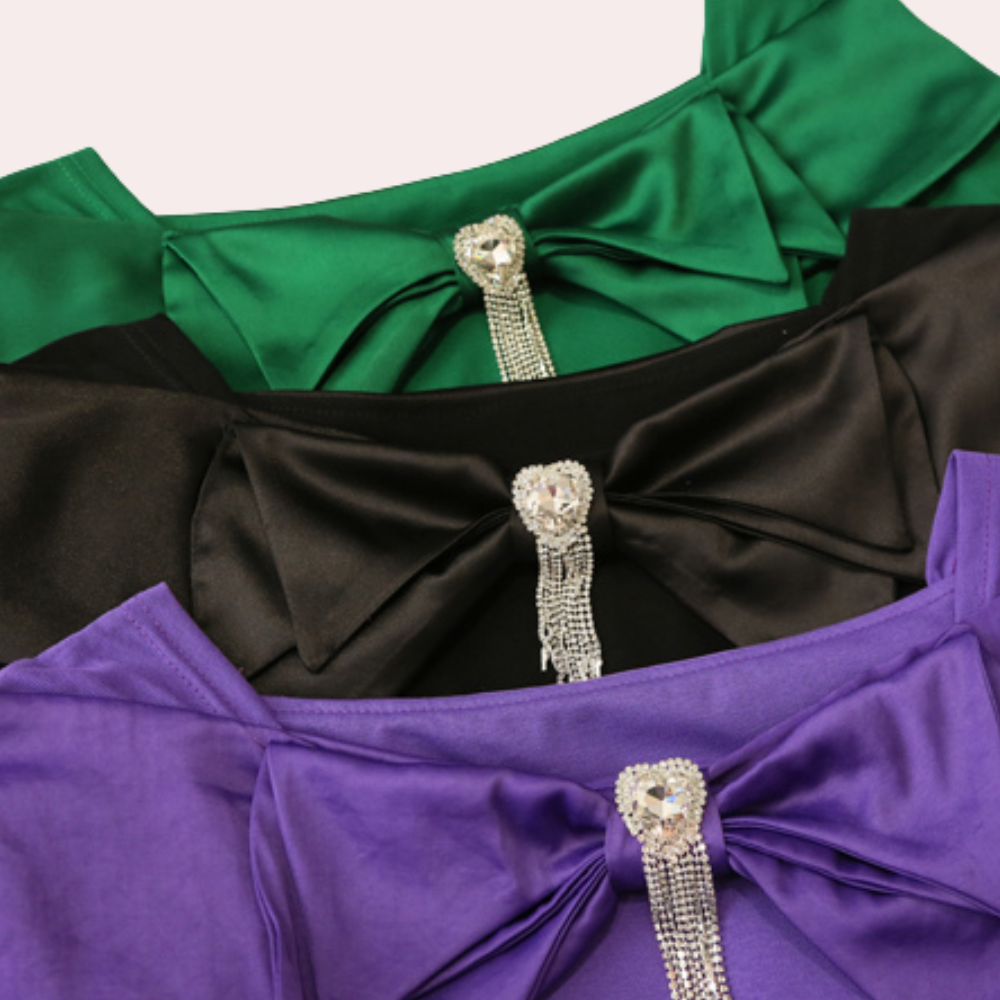 Dames Blouse Satijn Elegante Vrouwelijke Top