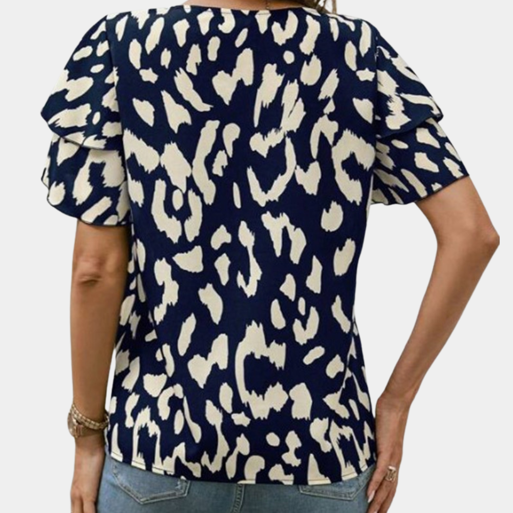 Dames Blouse Elegante Katoenen Stijlvolle Vrouw