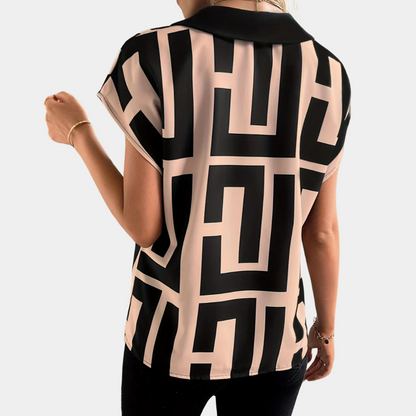 Dames Top met Grafische Print Stijlvol Design