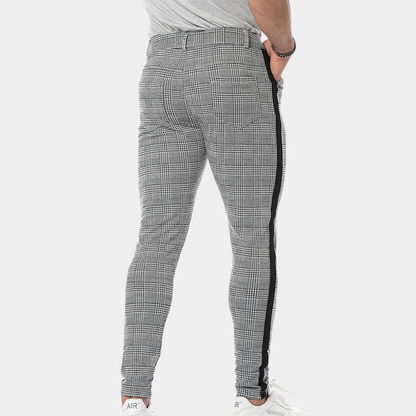 Geruite Herenbroek Slim Fit Stijlvol