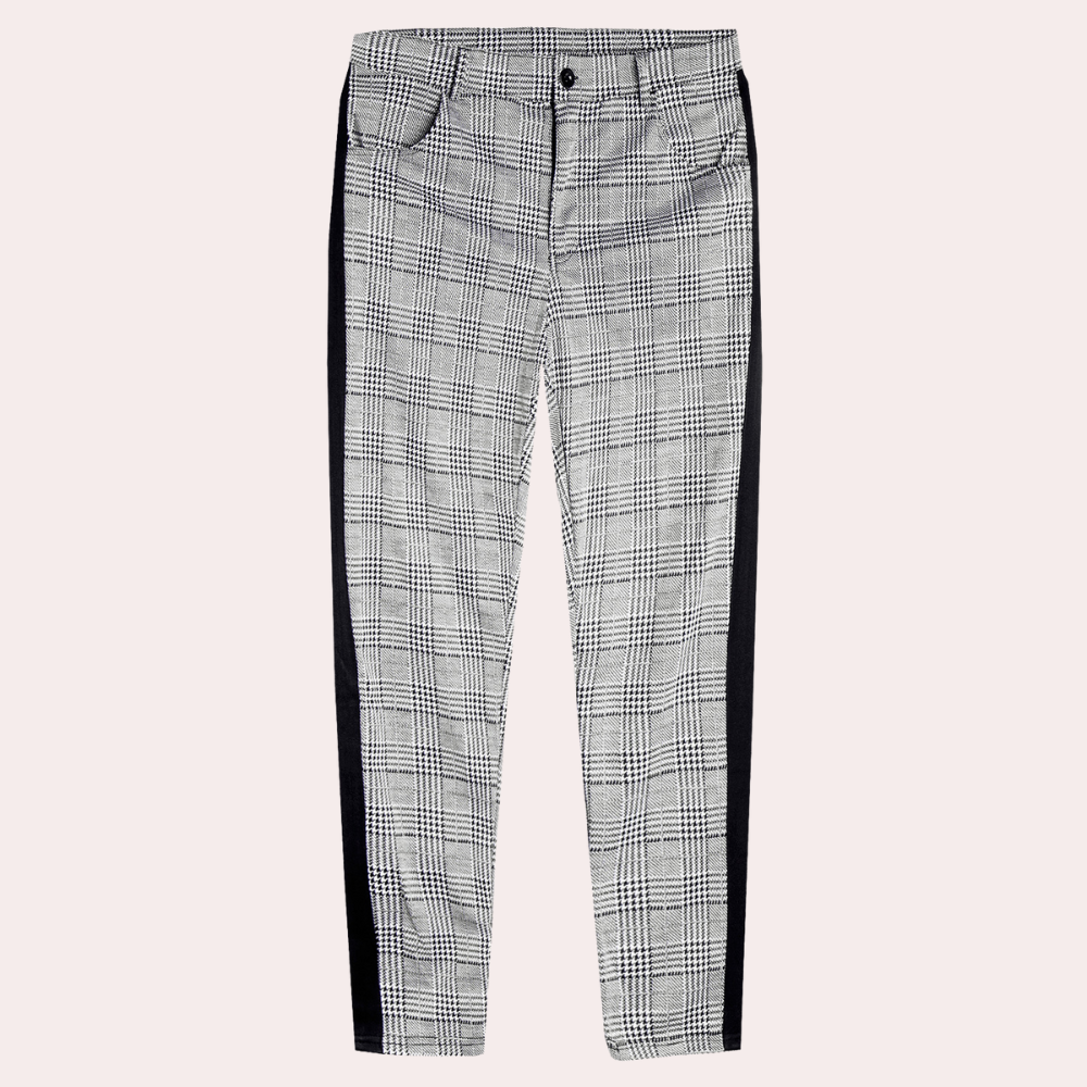 Geruite Herenbroek Slim Fit Stijlvol
