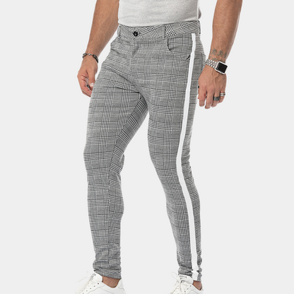 Geruite Herenbroek Slim Fit Stijlvol