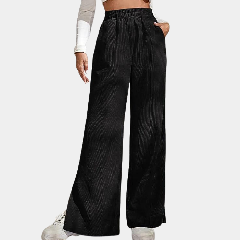 Dames Loungebroek Zacht Ribfluweel Comfortabele Joggingbroek - StudioMarella