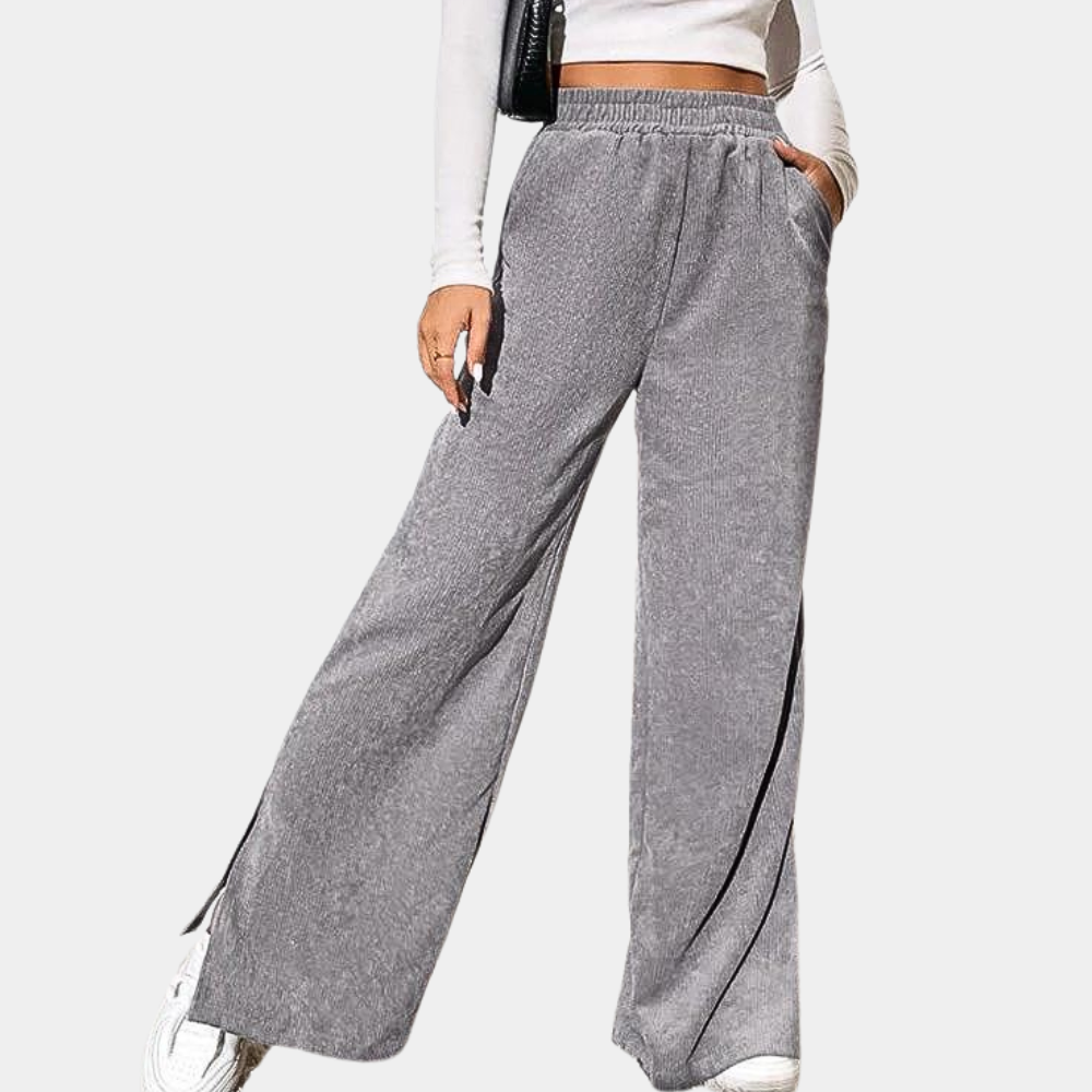 Dames Loungebroek Zacht Ribfluweel Comfortabele Joggingbroek