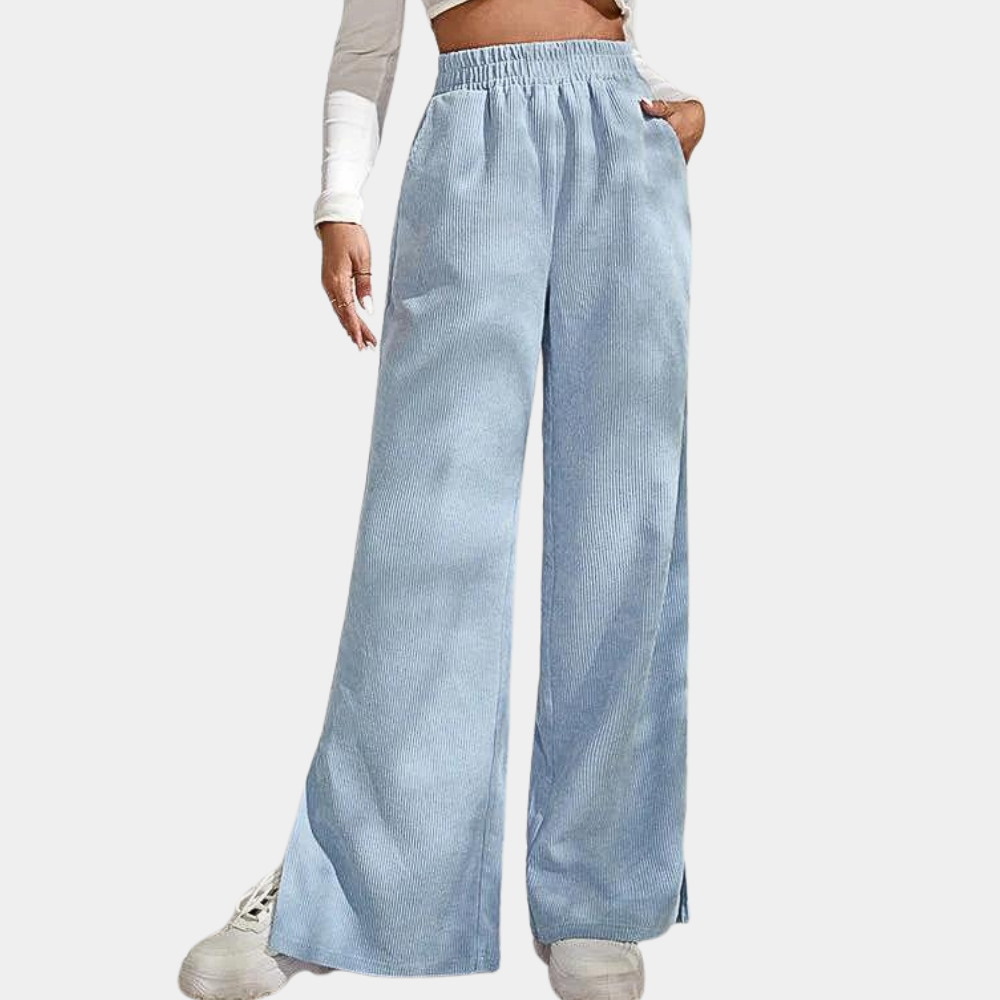 Dames Loungebroek Zacht Ribfluweel Comfortabele Joggingbroek