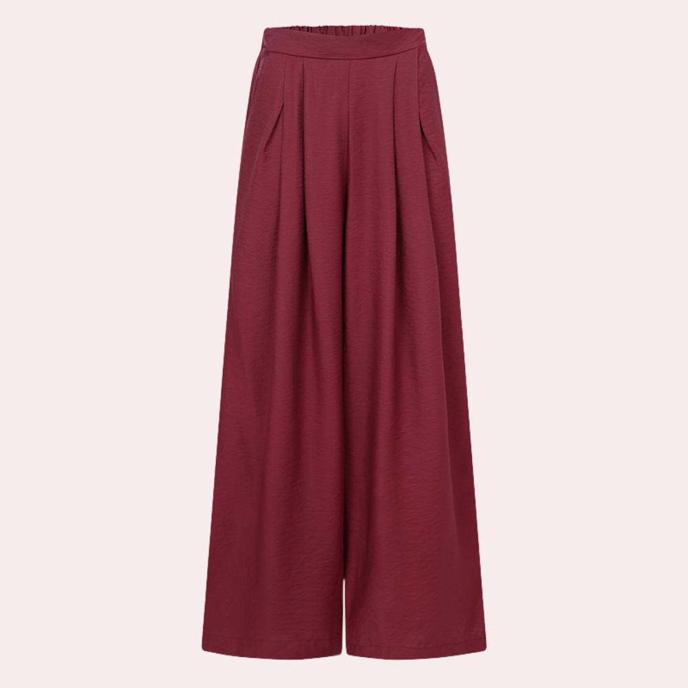 Dames Lange Palazzo Broek Zomerse Stijl Elegante Witte Broek