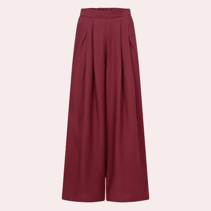 Dames Lange Palazzo Broek Zomerse Stijl Elegante Witte Broek