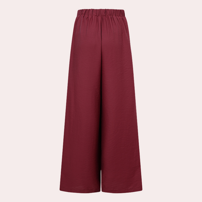 Dames Lange Palazzo Broek Zomerse Stijl Elegante Witte Broek