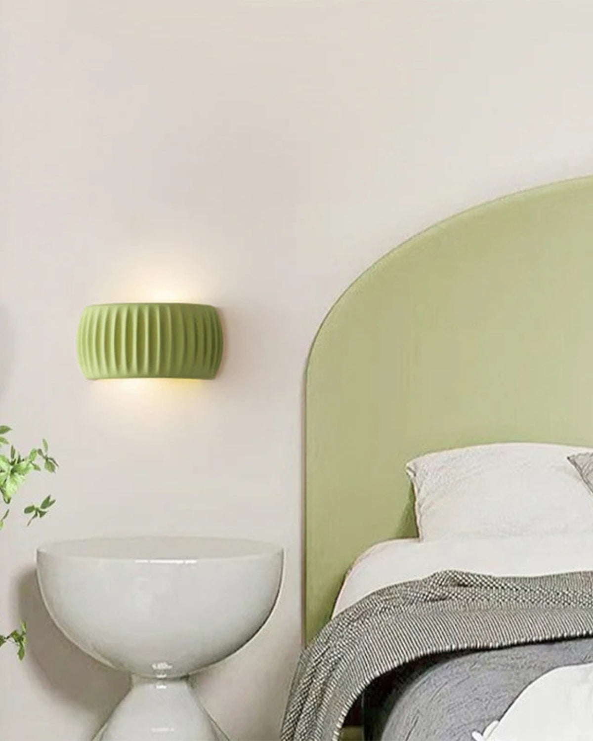 Wandlamp met Golvende Textuur in Natuurlijke Aardtinten voor Sfeervolle Verlichting | Moderne Wandverlichting Ambachtelijk Design Warm Licht Omhoog en Omlaag