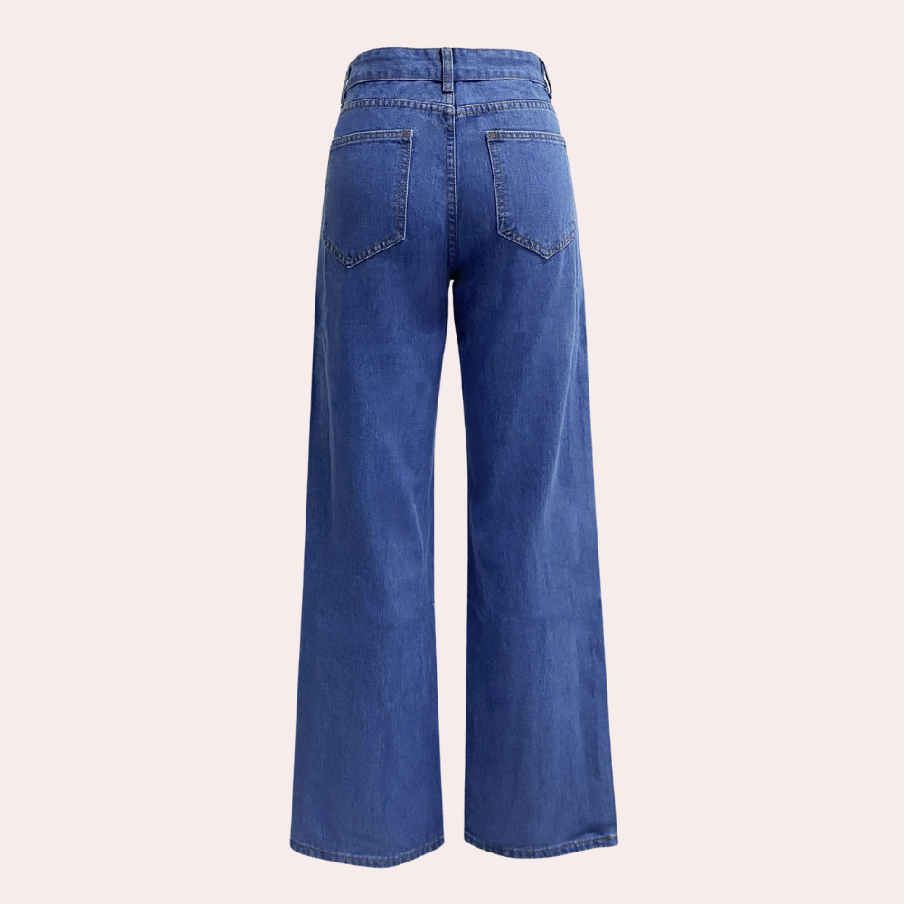 Dames Jeans Wide Leg Comfortabel Zomer Broek