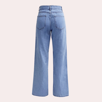 Dames Jeans Wide Leg Comfortabel Zomer Broek