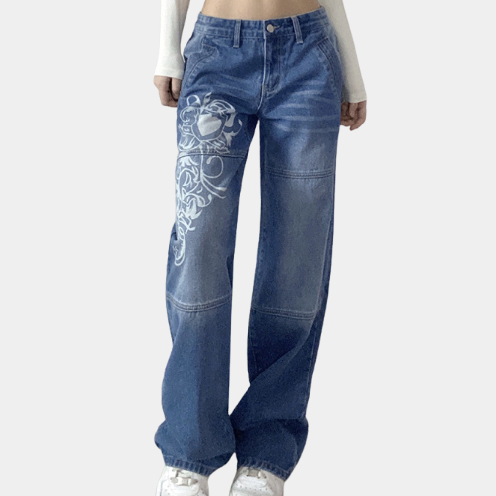 Dames Jeans Wide Leg Zomer Broek Comfortabel