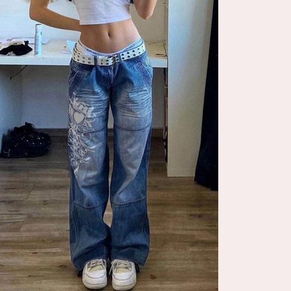 Dames Jeans Wide Leg Zomer Broek Comfortabel - StudioMarella