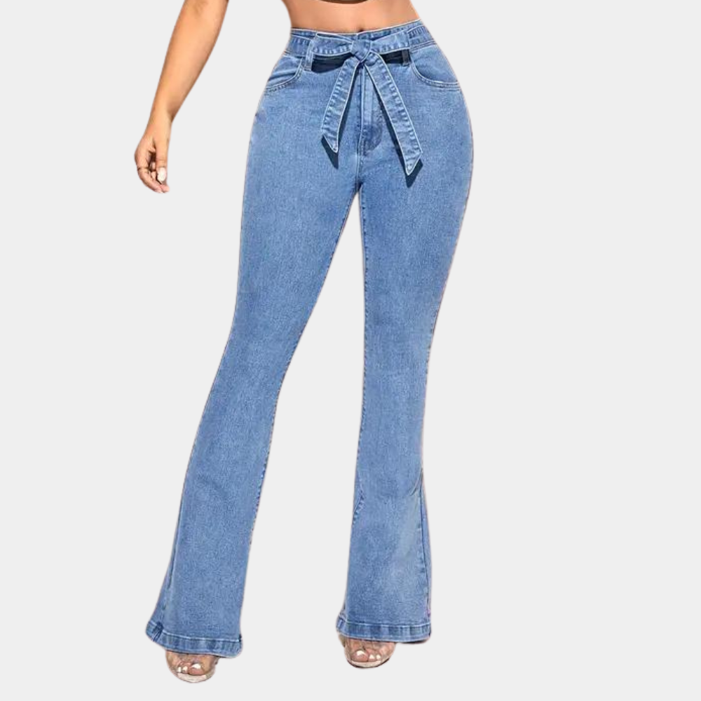 Dames Jeans Wijd Been Hoge Kwaliteit Comfortabel
