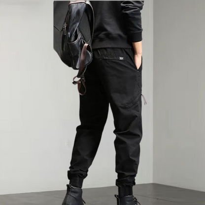 Tactical Broek Zwart Joggingstijl Cargo