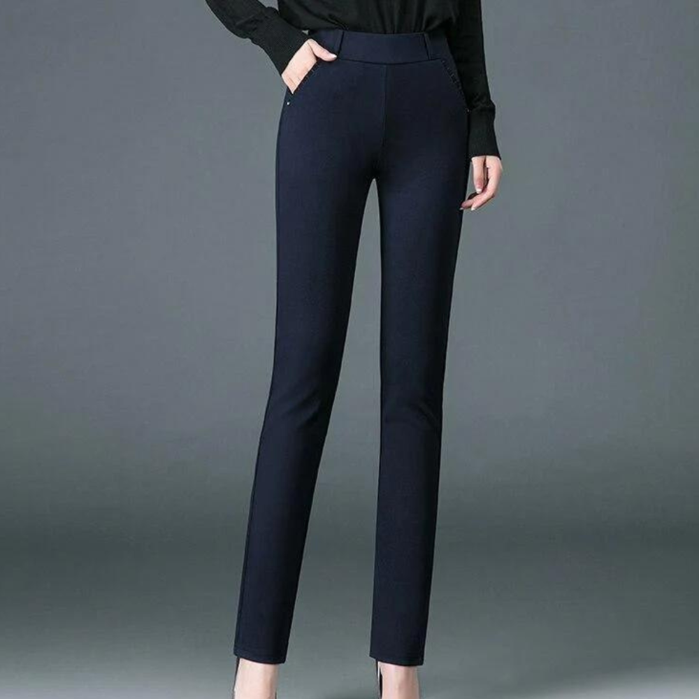 Dames Broek Zakelijke Stretch Pantalon Comfortabel