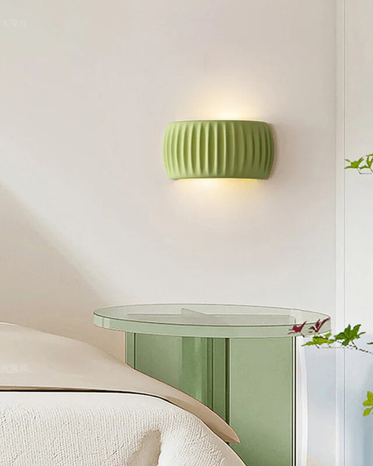 Wandlamp met Golvende Textuur in Natuurlijke Aardtinten voor Sfeervolle Verlichting | Moderne Wandverlichting Ambachtelijk Design Warm Licht Omhoog en Omlaag