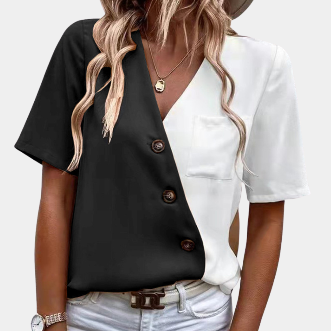 Dames Blouse Kleurrijk Vrouwelijk Design - StudioMarella