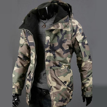 Heren Parka Warm Camouflage Winterjas Dik Isolatie