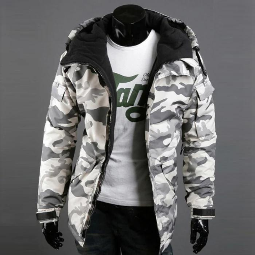 Heren Parka Warm Camouflage Winterjas Dik Isolatie - StudioMarella