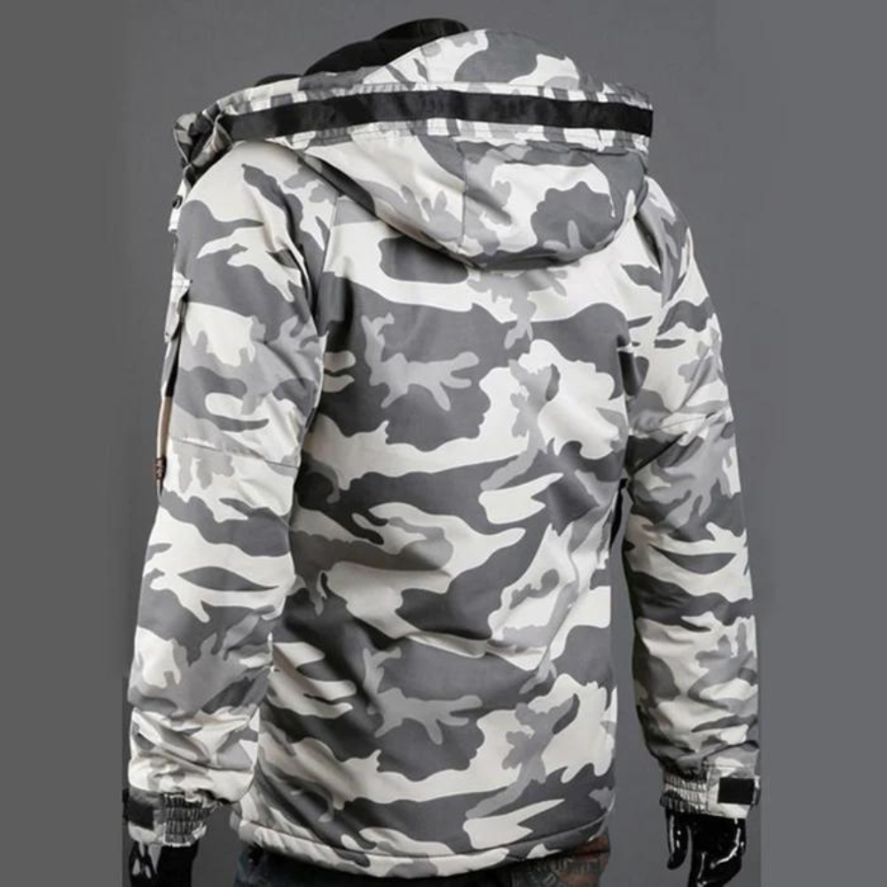 Heren Parka Warm Camouflage Winterjas Dik Isolatie