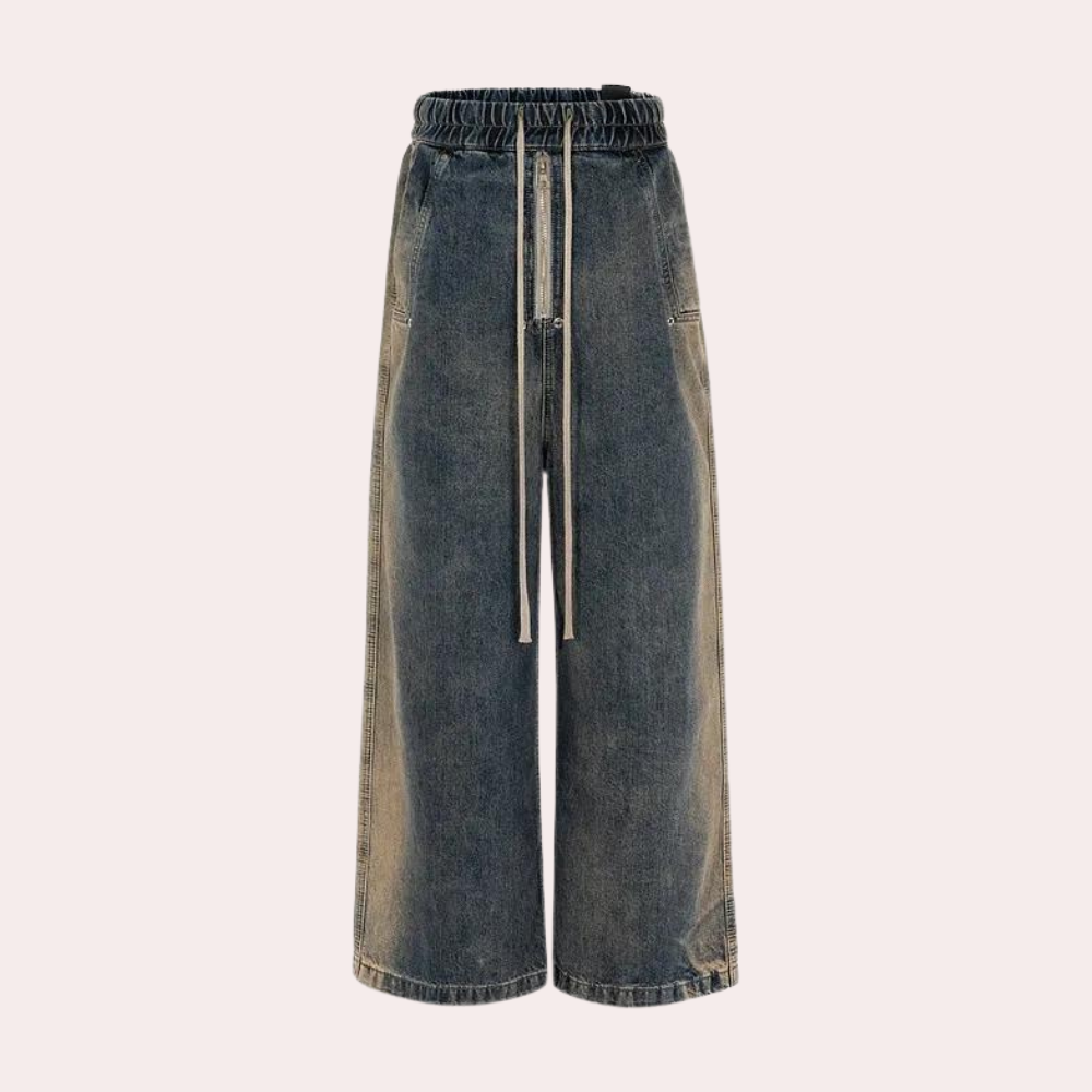 Unisex Jeans Broek Wide Leg Comfortabele Zit - StudioMarella