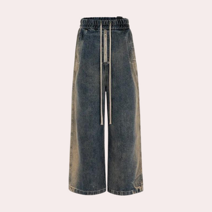 Unisex Jeans Broek Wide Leg Comfortabele Zit - StudioMarella