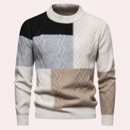 Heren Trui Gebreide Ronde Hals Slim Fit Winter