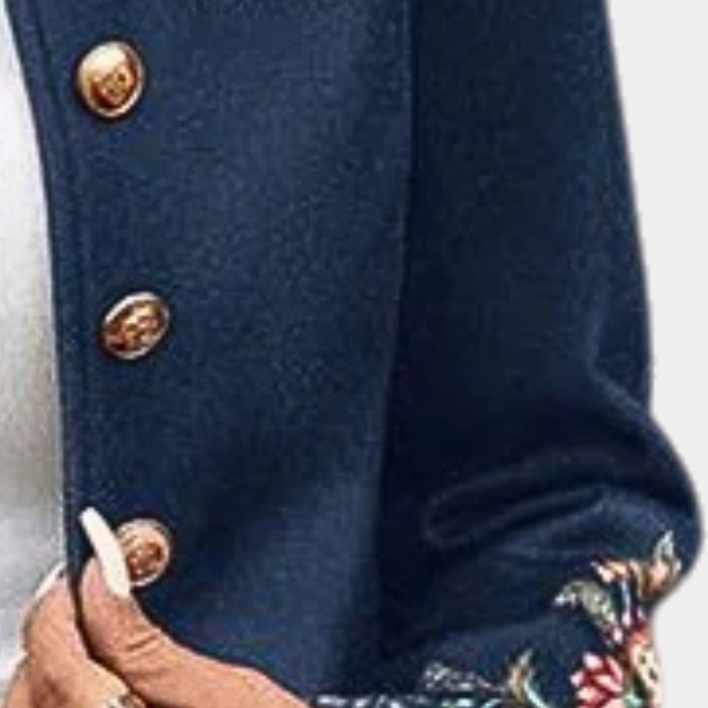 Dames Blazer Elegant Met Borduurwerk Kwaliteit Stof