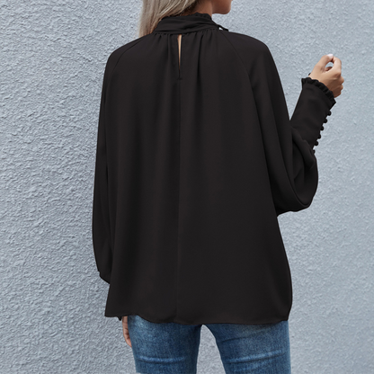 Dames Blouse met Strik voor Werk en Feestje Elegante Stijl