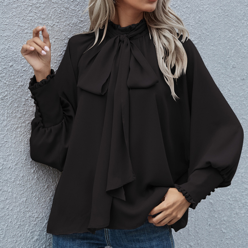Dames Blouse met Strik voor Werk en Feestje Elegante Stijl - StudioMarella