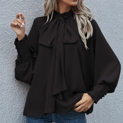 Dames Blouse met Strik voor Werk en Feestje Elegante Stijl - StudioMarella
