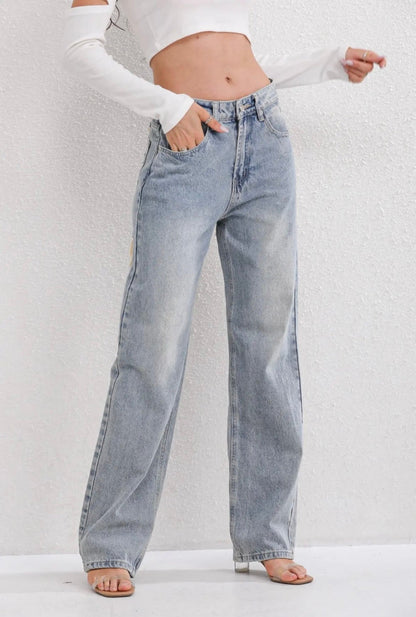 Retro Ripped Jeans Comfortabel Hoogwaardig Denim