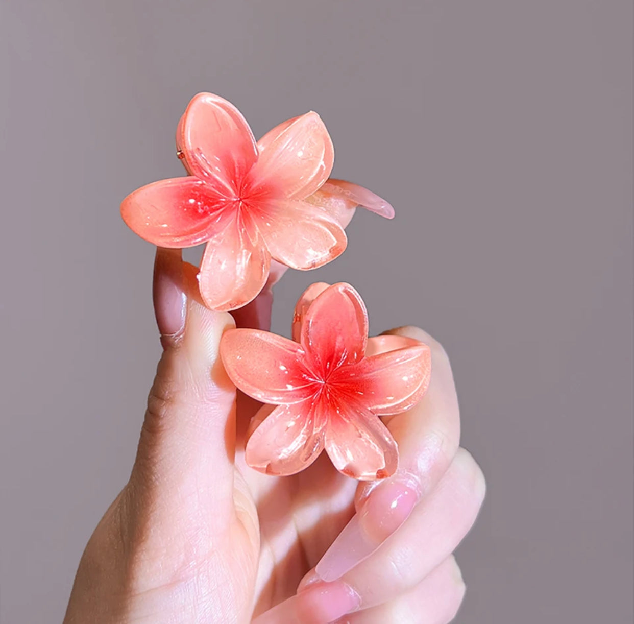 Bloem Haarclip Stevige Grip Elegant Rose Gouden Kleur