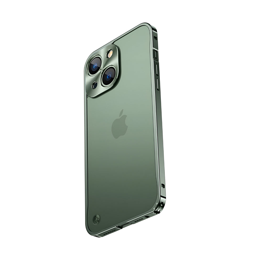 Aluminium Telefoonhoesje Met Polycarbonaatrug en Klickvergrendeling Voor iPhone