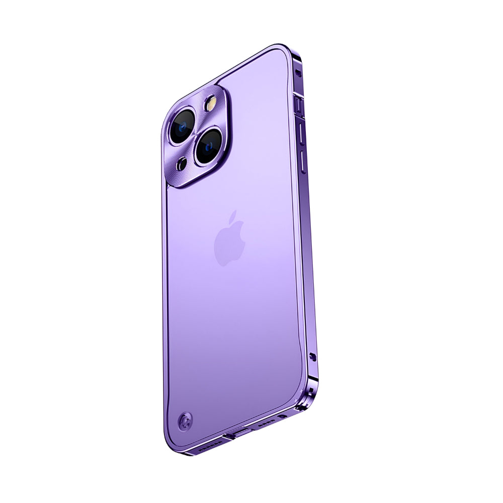 Aluminium Telefoonhoesje Met Polycarbonaatrug en Klickvergrendeling Voor iPhone