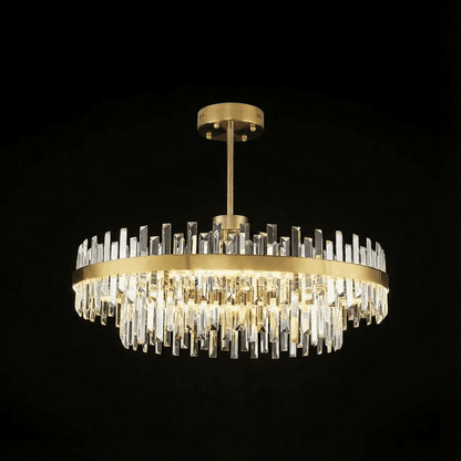 Kristallen Kroonluchter Goud Rond Ovaal LED 60 80 100cm