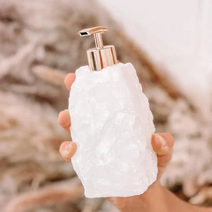 Kristallen Zeepdispenser Natuursteen Luxe Badkameraccessoire Premium 25-35ml