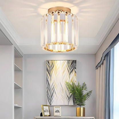 Kilon plafondlamp kristal kubus messing plafond hal woonkamer slaapkamer moderne verlichting compact