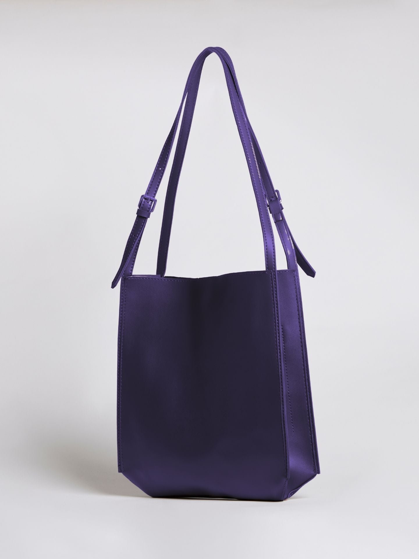 Vegan Leren Schoudertas Halfrond Elegant Ruim
