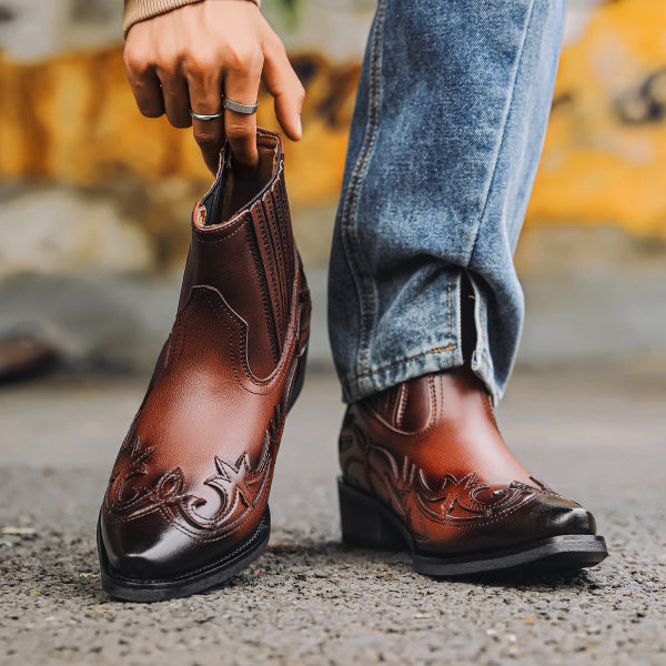 Leren Cowboylaarzen voor Heren Western Stijl Leer