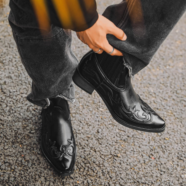 Leren Cowboylaarzen voor Heren Western Stijl Leer