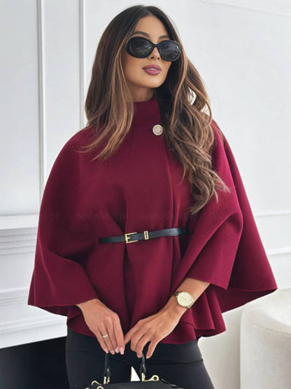 Ponchojas Vleermuis Mouwen Met Ceintuur Kort Model - StudioMarella