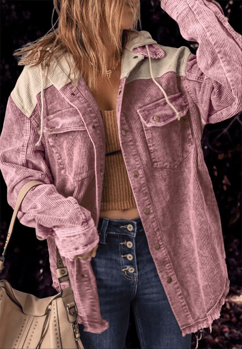 Damesjas Retro Stijl met Zakken
